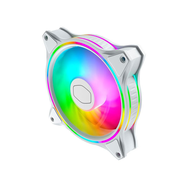 Cooler Master MasterFan MF120 Halo White ARGB Cabinet Fan, Triple Pack